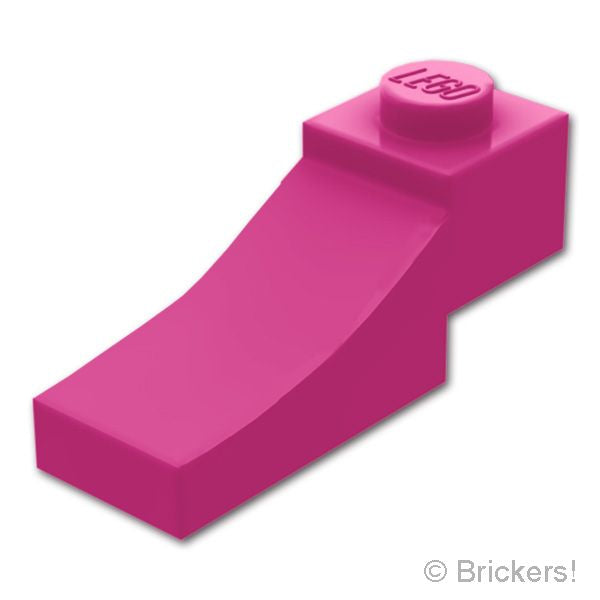 LEGO® パーツ 6601125 アーチ インバート ハーフ 1 x 3：[Magenta / マゼンタ] 70681-124 