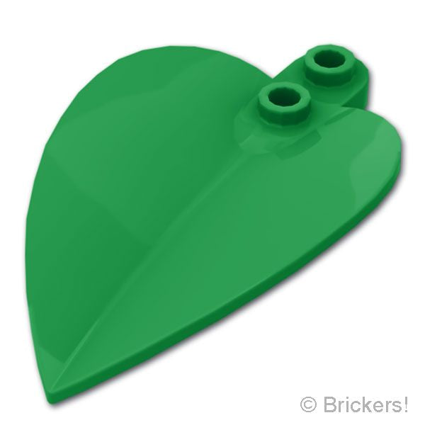 LEGO® パーツ 6529199 プラント プレート ラウンド 1 x 2 - とがった葉：[Green / グリーン] 7096-028 