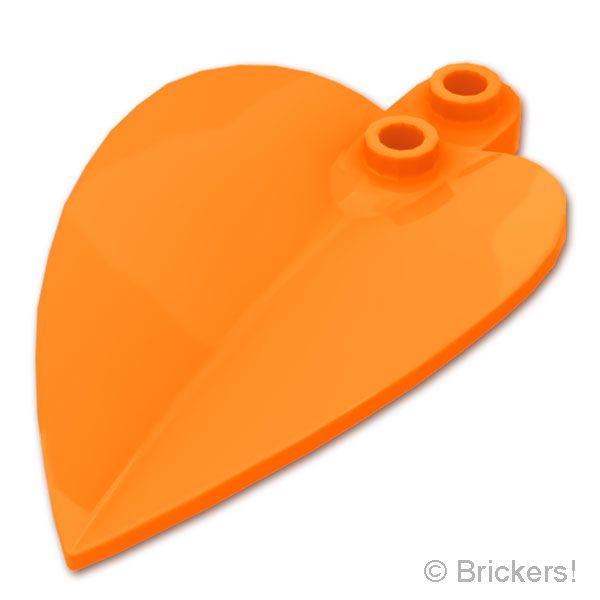 LEGO® パーツ 6529198 プラント プレート ラウンド 1 x 2 - とがった葉：[Orange / オレンジ] 7096-106 