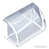 スロープ カーブ 1 x 2：[Tr,Clear / トランスクリアー]