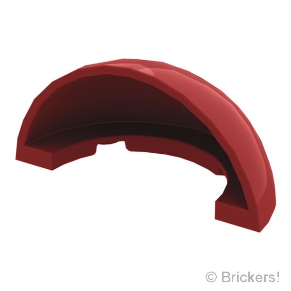 LEGO® パーツ 6594253 ウィンドスクリーン 3 x 6 x 2 1/3 - 1/4スフィア：[Dark Red / ダークレッド] 7202-154 