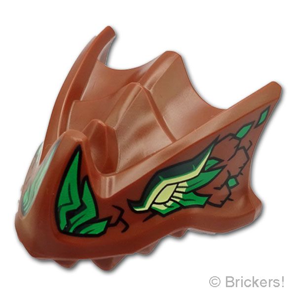 LEGO® パーツ 6578541 ドラゴンヘッド - ニンジャゴー：[Reddish Brown / ブラウン] 7243pb04-192 