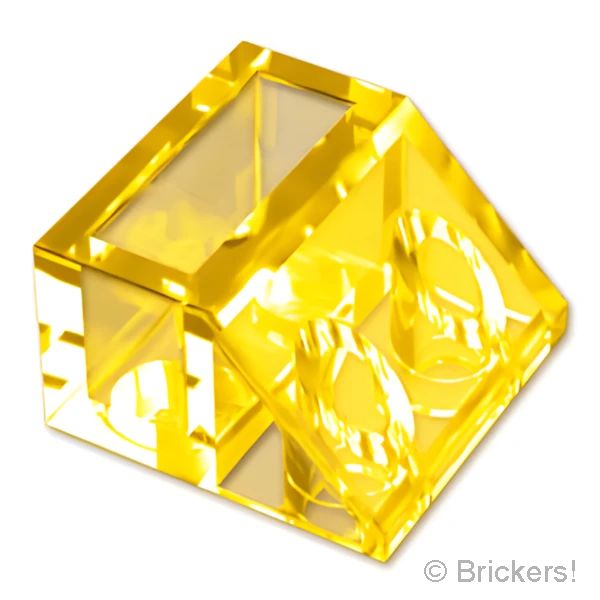 LEGO® パーツ 6533191 スロープ インバート 45° 2 x 2 - ボトムチューブ無し：[Tr,Yellow / トランスイエロー] 7261-044 の商品ページ｜レゴRパーツ バラ売りのブリッカーズ