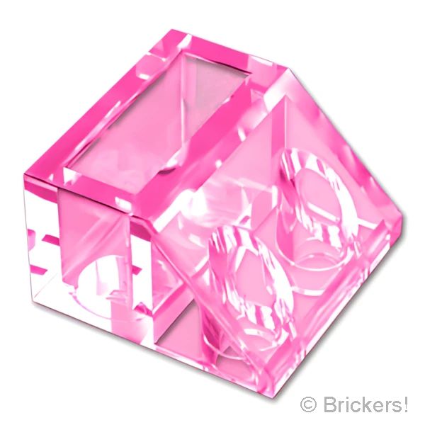 LEGO® パーツ 6533192 スロープ インバート 45° 2 x 2 - ボトムチューブ無し：[Tr,Dark Pink / トランスダークピンク] 7261-113 の商品ページ｜レゴRパーツ バラ売りのブリッカーズ