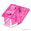 スロープ インバート 45° 2 x 2 - ボトムチューブ無し：[Tr,Dark Pink / トランスダークピンク]