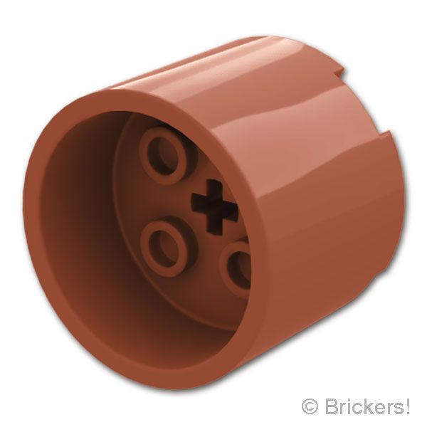 LEGO® パーツ 6559244 ブロック ラウンド 3 x 3 x 2 - 凹センター / 軸穴：[Reddish Brown / ブラウン] 73111-192 