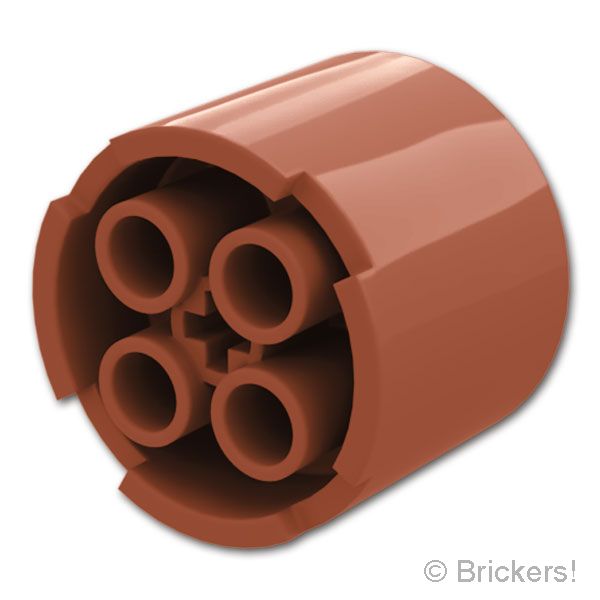 LEGO® パーツ 6559244 ブロック ラウンド 3 x 3 x 2 - 凹センター / 軸穴：[Reddish Brown / ブラウン] 73111-192 