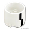 ブロック ラウンド 3 x 3 x 2 - 長方形模様：[White / ホワイト]
