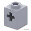 テクニック ブロック 1 x 1 - 軸穴：[Light Bluish Gray / グレー]