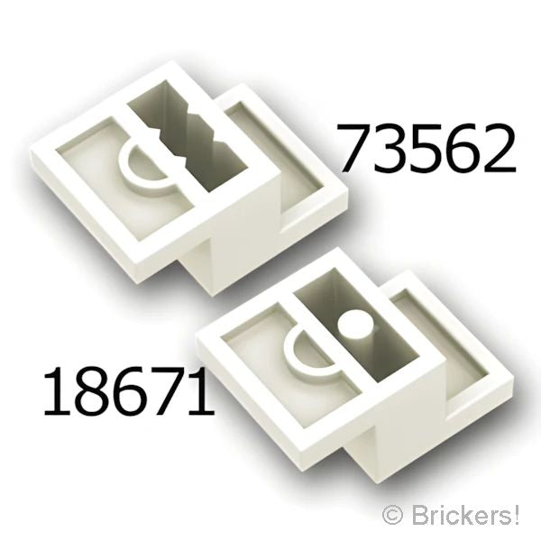 LEGOR パーツ 6491605 ブラケット 3 x 2 x 1 1/3：[White / ホワイト] 73562-001 の商品ページ｜レゴRパーツ バラ売りのブリッカーズ