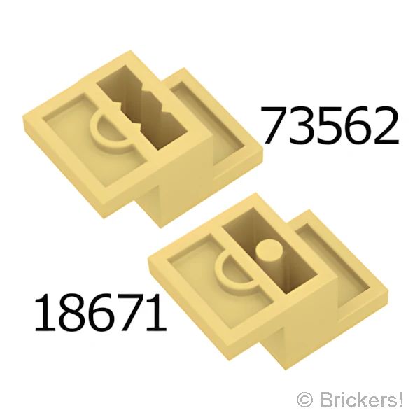 LEGOR パーツ 6395373 ブラケット 3 x 2 x 1 1/3：[Tan / タン] 73562-005 の商品ページ｜レゴRパーツ バラ売りのブリッカーズ