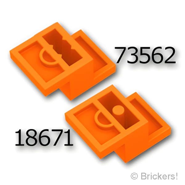 LEGOR パーツ 6395400 ブラケット 3 x 2 x 1 1/3：[Orange / オレンジ] 73562-106 の商品ページ｜レゴRパーツ バラ売りのブリッカーズ