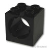テクニック ブロック 2 x 2 x 1 2/3 - ウォームスクリュー 6L(#73763) 用穴：[Black / ブラック]
