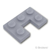 プレート 2 x 3 / 1 x 1 - カットアウト：[Light Bluish Gray / グレー]