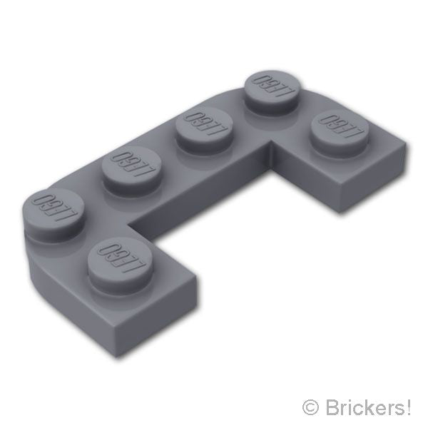 LEGO® パーツ 6602847 プレート 2 x 4 / 1 x 2 - カットアウト：[Dark Bluish Gray / ダークグレー] 7531-199 