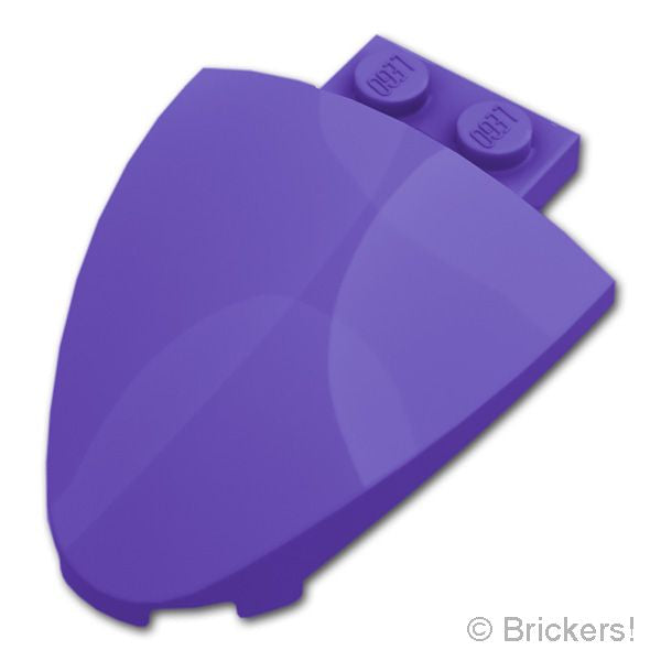 LEGO® パーツ 6578889 ブロック ラウンド 4 x 5 x 1 2/3 - ハーフオーバル：[Dark Purple / ダークパープル] 7613-268 