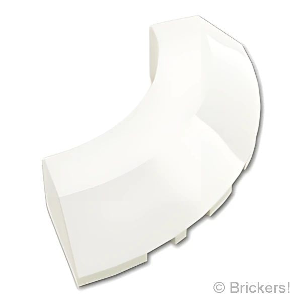 LEGOR レゴ パーツ 6334516/6448375 ブロック ラウンド コーナー 5 x 5 - スロープ45°エッジ：[White / ホワイト] 76795-001 