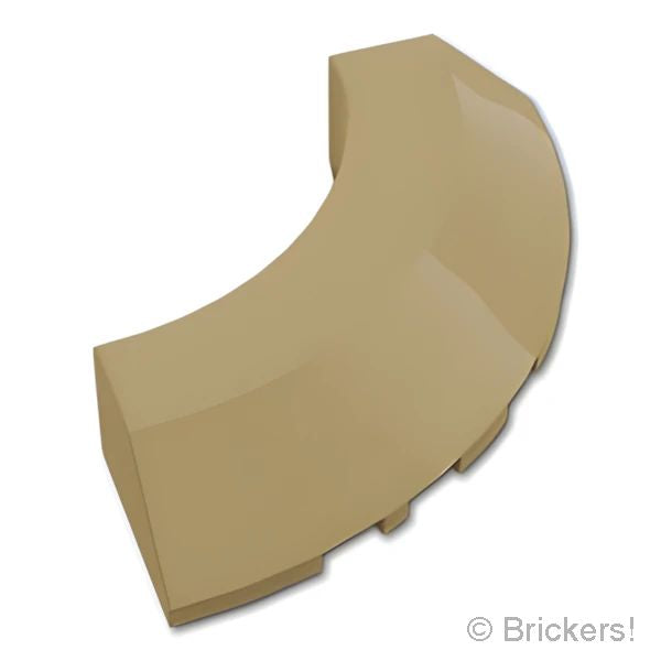 LEGOR パーツ 6502627 ラウンド コーナー ブロック 5 x 5 - エッジ付き：[Dark Tan / ダークタン] 76795-138 の商品ページ｜レゴRパーツ バラ売りのブリッカーズ