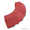 ブロック ラウンド コーナー 5 x 5 - スロープ45°エッジ：[Dark Red / ダークレッド]