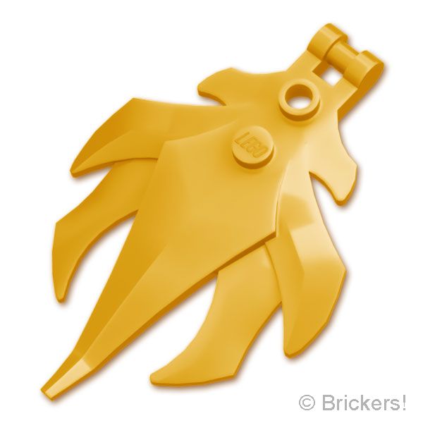 LEGO® パーツ 6585952 トゲトゲした葉 - バーエンド：[Pearl Gold / パールゴールド] 7727-297 