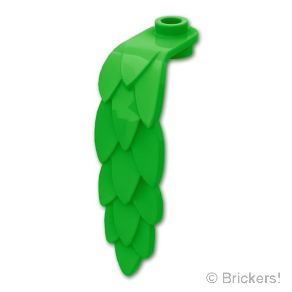 LEGO® パーツ 6586531 プラント プレート ラウンド 1 x 1 - 垂れ下がった葉：[Bt,Green / ブライトグリーン] 7741-037 