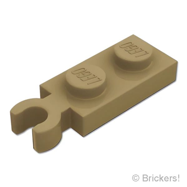 LEGOR パーツ 6540811 プレート 1 x 2 - 垂直 クリップ：[Dark Tan / ダークタン] 78256-138 の商品ページ｜レゴRパーツ バラ売りのブリッカーズ