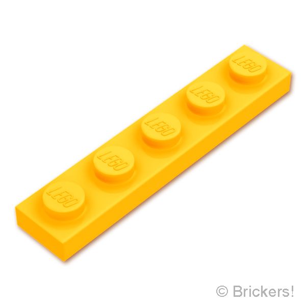 LEGO® パーツ - プレート 1 x 5：[Bt,Lt Orange / ブライトライトオレンジ] 78329-191 