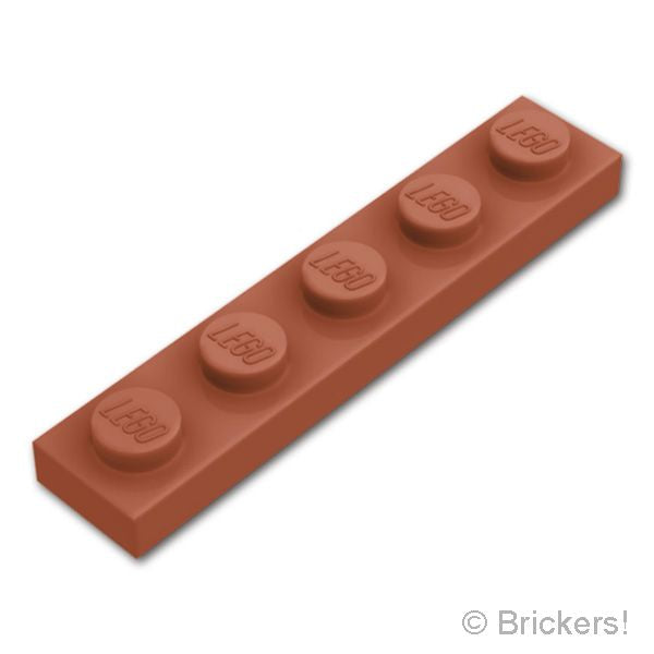 LEGO® パーツ - プレート 1 x 5：[Reddish Brown / ブラウン] 78329-192 