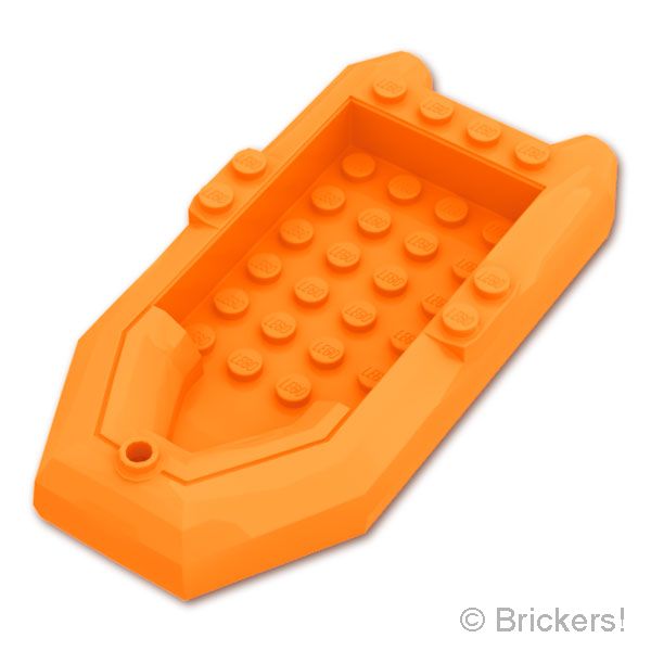 LEGO® パーツ 6558179 ゴムボート 12 x 6 x 2：[Orange / オレンジ] 78611-106 