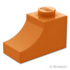 アーチ インバート ハーフ 1 x 2：[Dark Orange / ダークオレンジ]