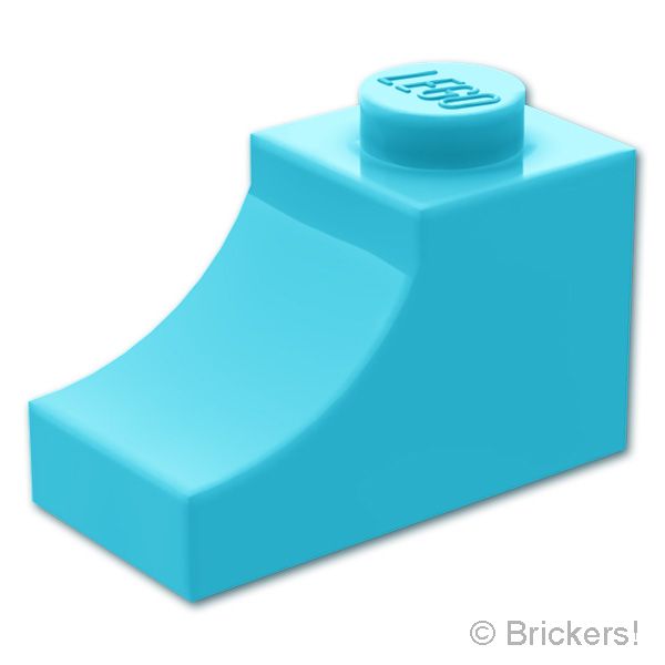 LEGO® パーツ 6555310 アーチ インバート ハーフ 1 x 2：[Md,Azure / ミディアムアズール] 78666-156 