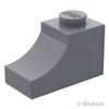 アーチ インバート ハーフ 1 x 2：[Dark Bluish Gray / ダークグレー]