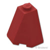 ウェッジ 2 x 2 x 2 - スロープ  65° コーナー ：[Dark Red / ダークレッド]