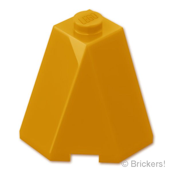 LEGO® パーツ 6598887 ウェッジ 2 x 2 x 2 - スロープ 65° コーナー ：[Pearl Gold / パールゴールド] 78886-297 