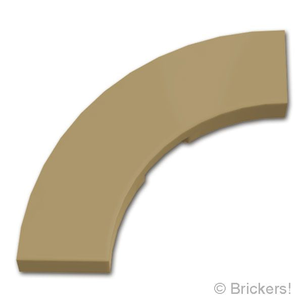 LEGO® パーツ 6522842 タイル ラウンド コーナー 3 x 3 - マカロニ：[Dark Tan / ダークタン] 79393-138 