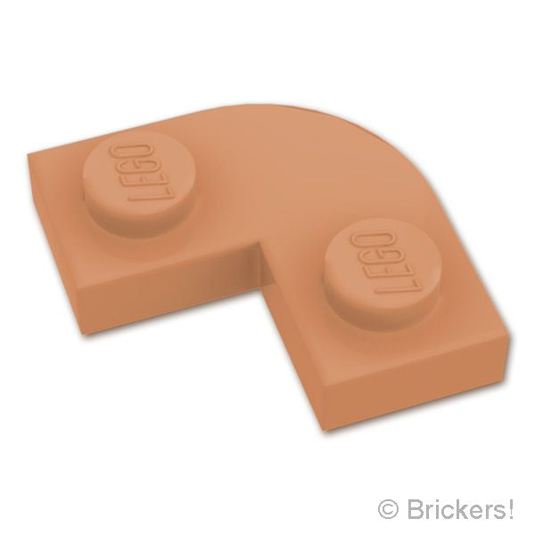 LEGO® パーツ 6627452 プレート ラウンド コーナー 2 x 2 - 1 x 1 カットアウト：[Md,Nougat / ミディアムヌガー] 79491-137 