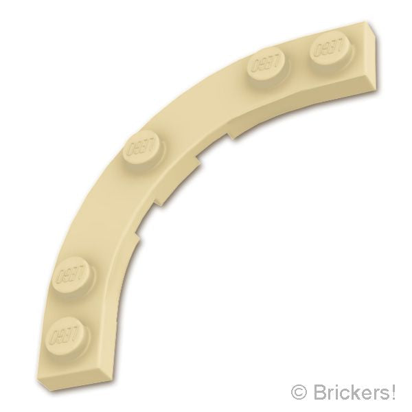 LEGO® パーツ 6566759 プレート ラウンド コーナー 5 x 5 - マカロニ：[Tan / タン] 80015-005 