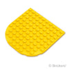 プレート ラウンド 10 x 10 - ラウンドエンド：[Yellow / イエロー]