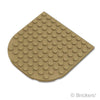 プレート ラウンド 10 x 10 - ラウンドエンド：[Dark Tan / ダークタン]