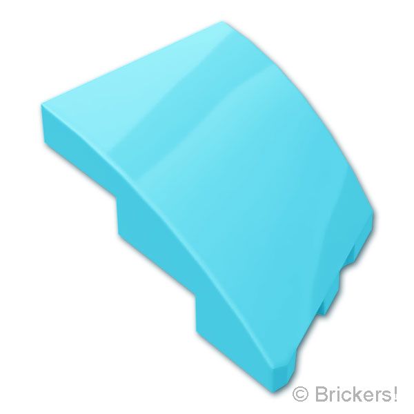 LEGO® パーツ 6598402 ウェッジ カーブ 3 x 2 - 左：[Md,Azure / ミディアムアズール] 80177-156 