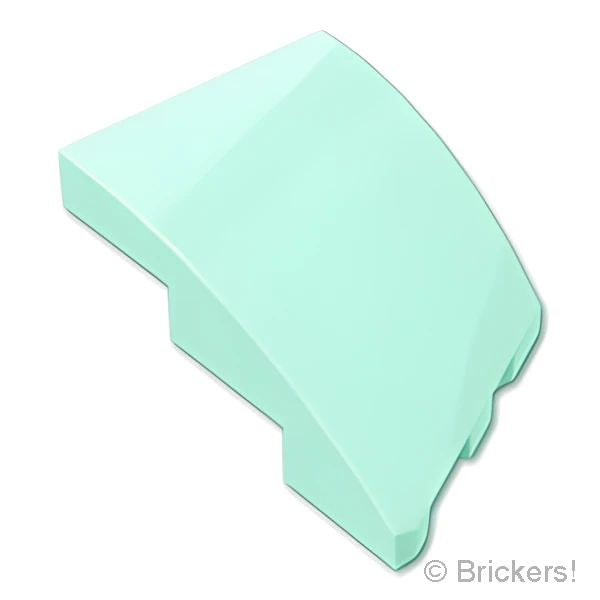 LEGOR パーツ 6469819 カーブ ウェッジ 3 x 2 - 左：[Light Aqua / ライトアクア] 80177-323 の商品ページ｜レゴRパーツ バラ売りのブリッカーズ