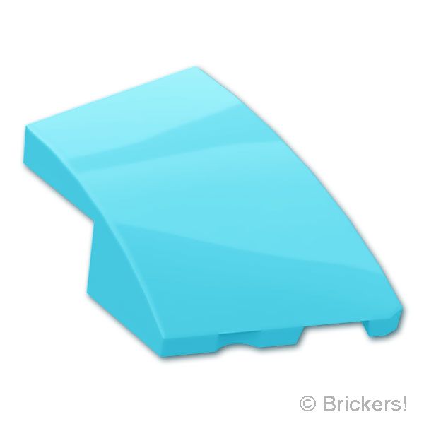 LEGO® パーツ 6598403 ウェッジ カーブ 3 x 2 - 右：[Md,Azure / ミディアムアズール] 80178-156 