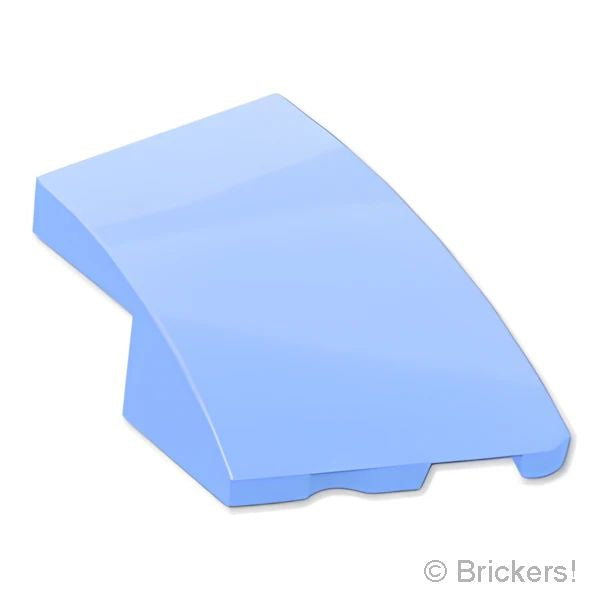 LEGOR パーツ 6438973 カーブ ウェッジ 3 x 2 - 右：[Bt,Lt Blue / ブライトライトブルー] 80178-212 の商品ページ｜レゴRパーツ バラ売りのブリッカーズ