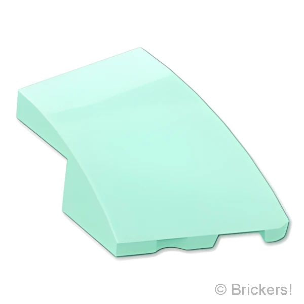 LEGOR パーツ 6469820 カーブ ウェッジ 3 x 2 - 右：[Light Aqua / ライトアクア] 80178-323 の商品ページ｜レゴRパーツ バラ売りのブリッカーズ