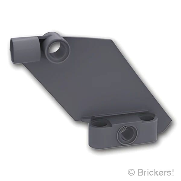 LEGO® パーツ 6450238 テクニック パネル カーブ #60 - 5 x 7 テーパー 右：[Dark Bluish Gray / ダークグレー] 80268-199 の商品ページ｜レゴRパーツ バラ売りのブリッカーズ