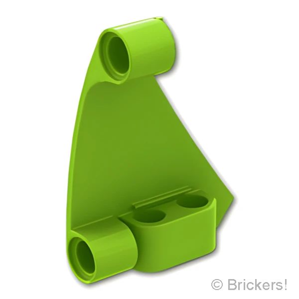 LEGOR パーツ 6454582 テクニック パネル カーブ #62 - 5 x 4 テーパー 右：[Lime / ライム] 80274-119 の商品ページ｜レゴRパーツ バラ売りのブリッカーズ