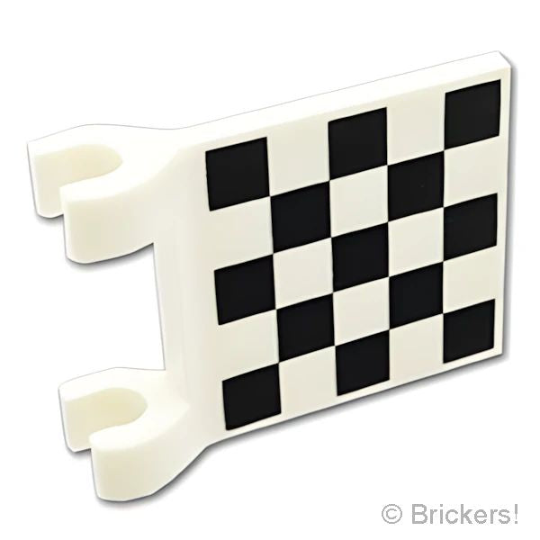 LEGOR レゴ パーツ 6415719 フラッグ スクエア 2 x 2 - チェッカーフラッグ：[White / ホワイト] 80326pb028-001 