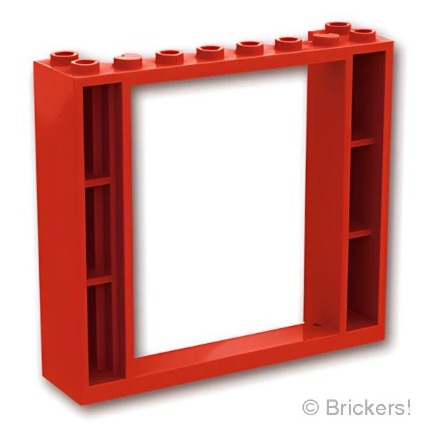 LEGOR パーツ 6422248 ドア フレーム - 2 x 8 x 6：[Red / レッド] 80400-021 の商品ページ｜レゴRパーツ バラ売りのブリッカーズ