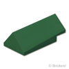 スロープ ダブル 45° 2 x 4 x 1 1/3 - テーパー：[Dark Green / ダークグリーン]