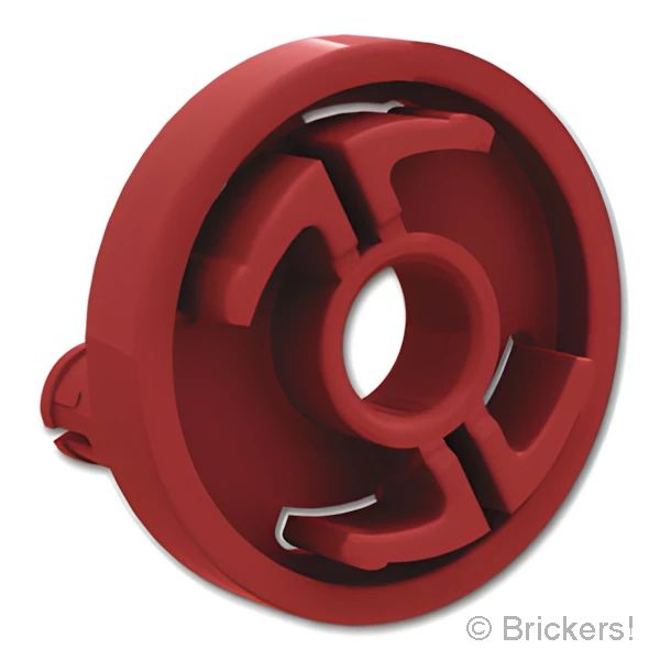 LEGOR パーツ 6486087 テクニック ローテーションジョイント ディスク - ラージピンホール / 2ピン：[Dark Red / ダークレッド] 80563-154 の商品ページ｜レゴRパーツ バラ売りのブリッカーズ
